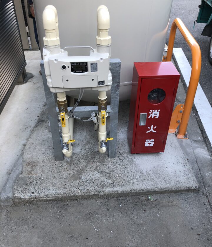テナントガスメーター配管工事