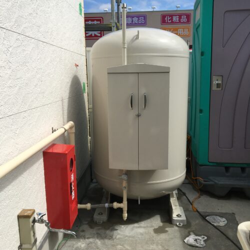 飲食店バルクタンク新設工事