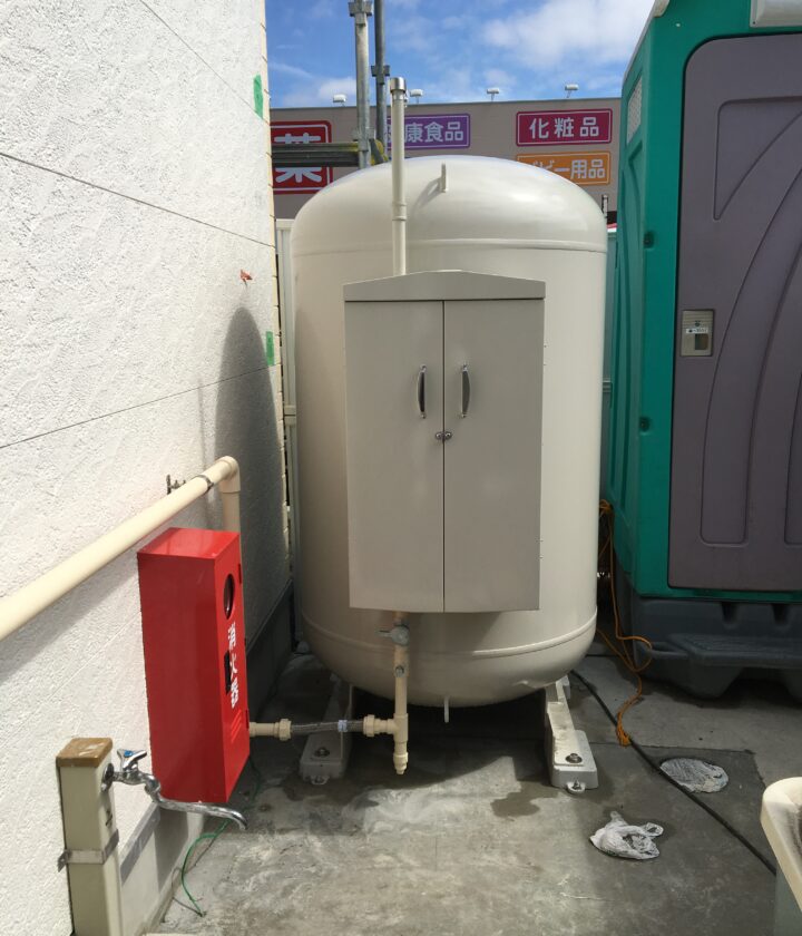 飲食店バルクタンク新設工事