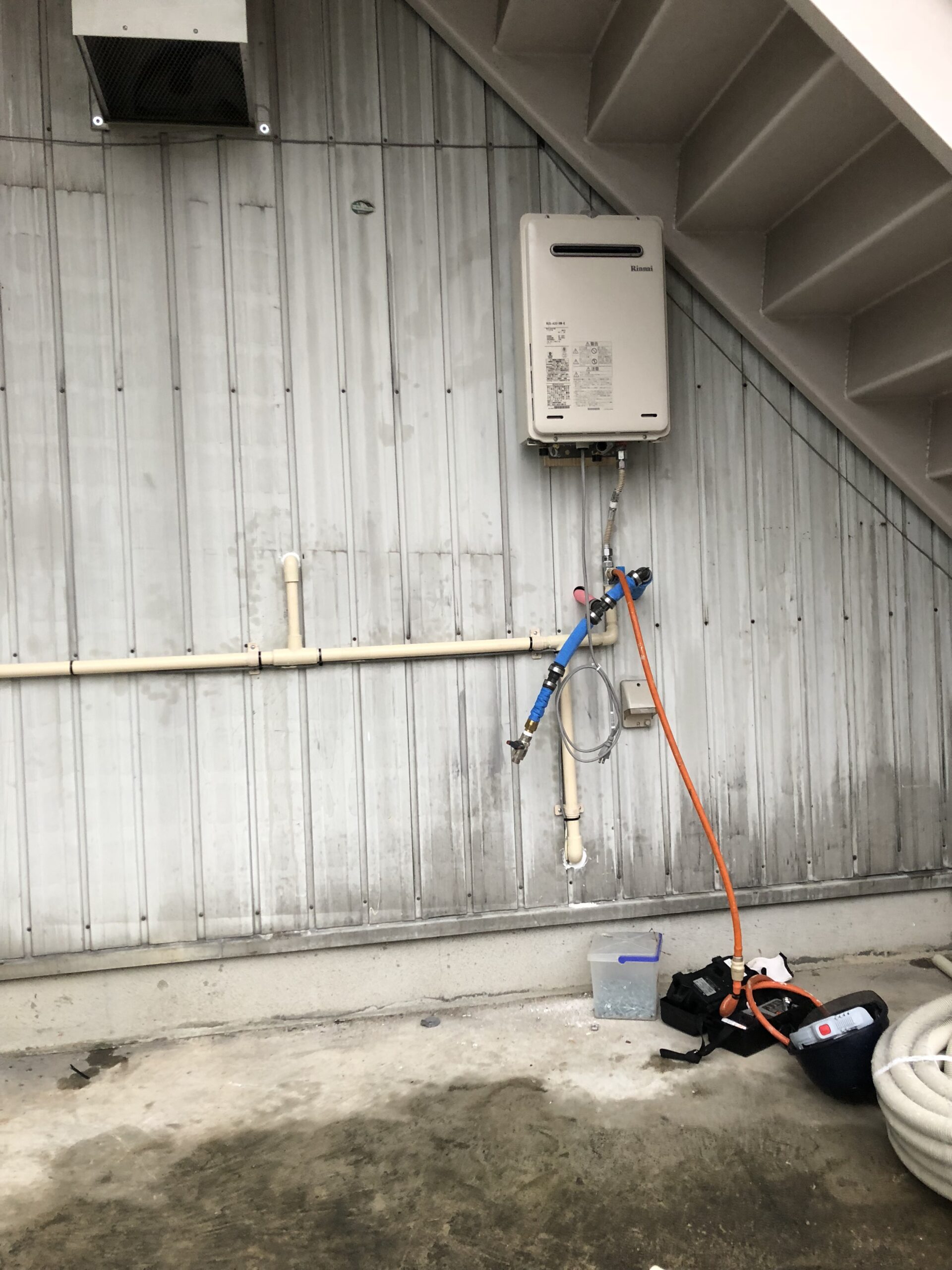 工場ガスメーター配管工事