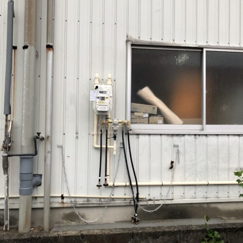 工場ガスメーター配管工事
