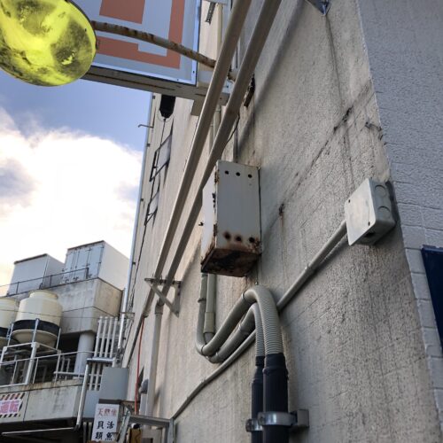 商業ビルガス配管工事