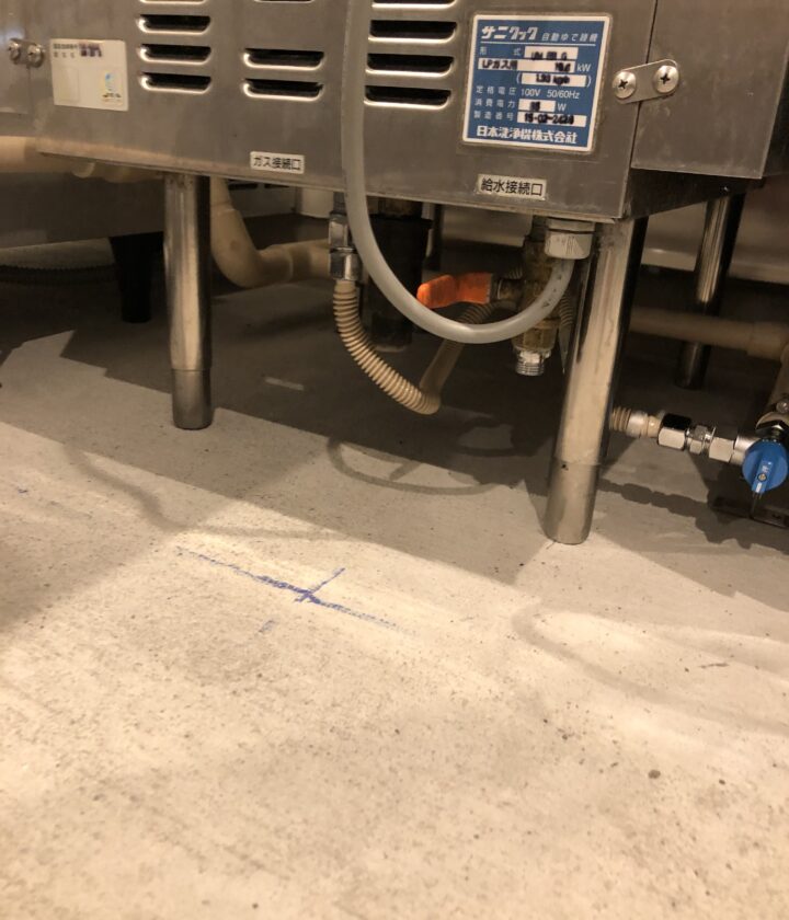 焼肉店ガス配管工事