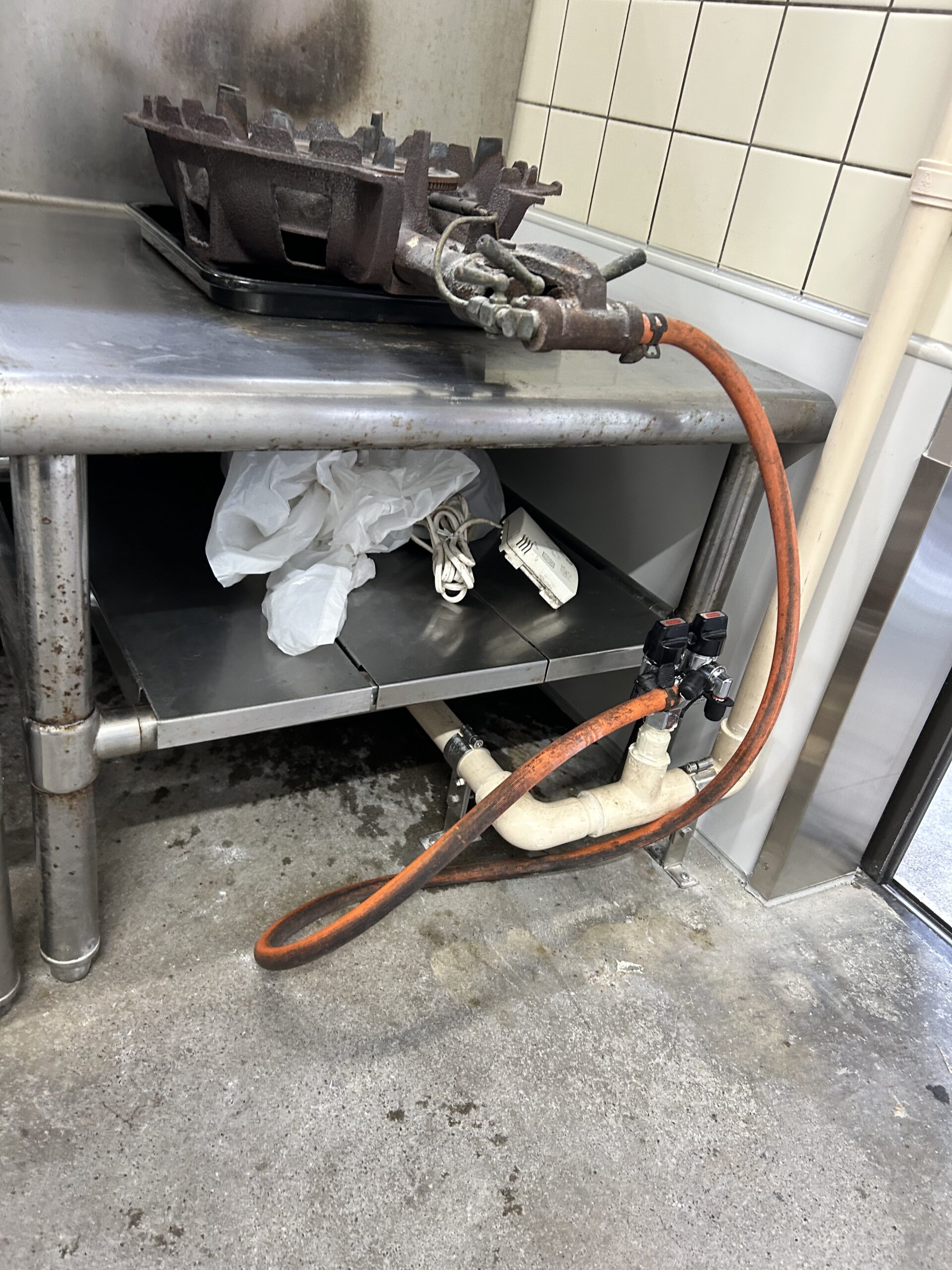 厨房内ガス器具取替工事