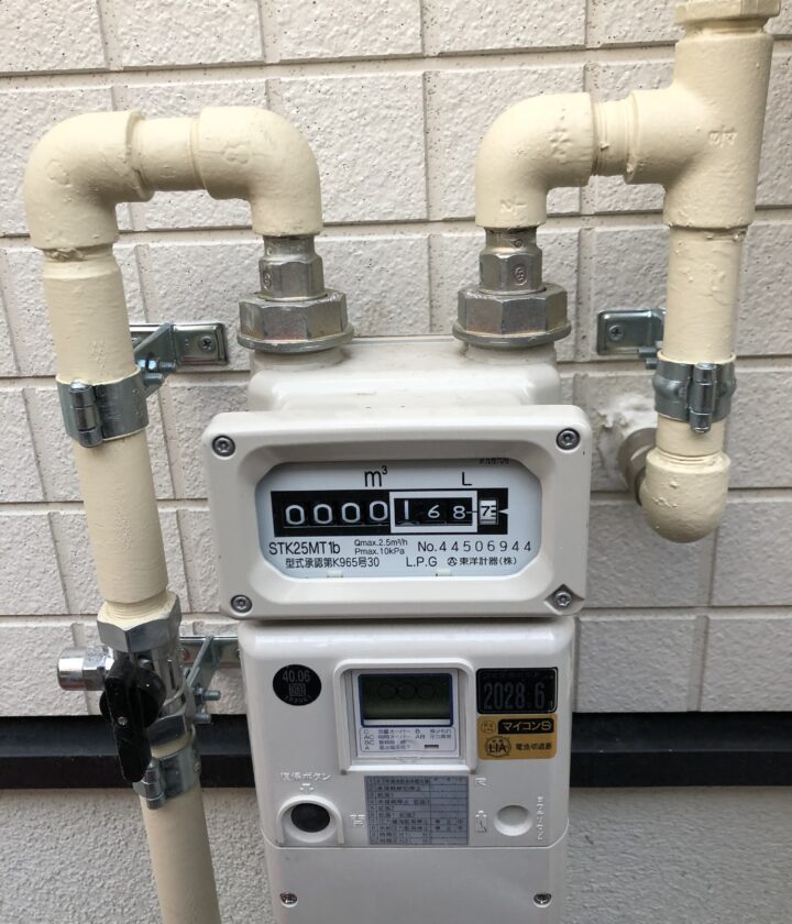 アパートガスメーター新設工事