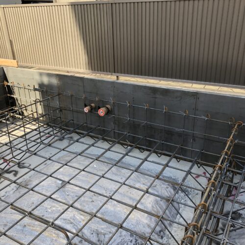 アパート基礎スリーブ工事