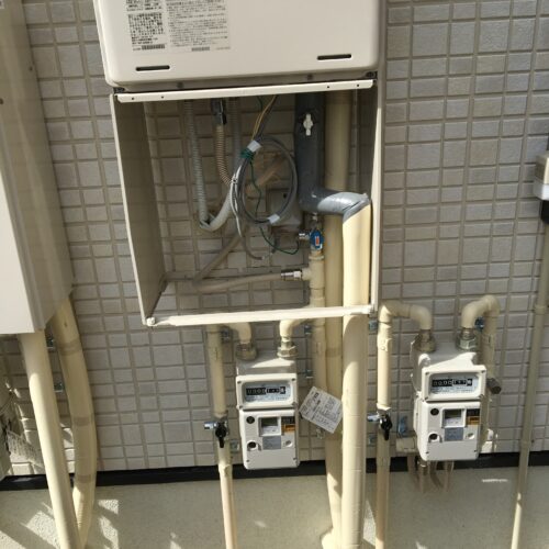 集合アパートメーター工事