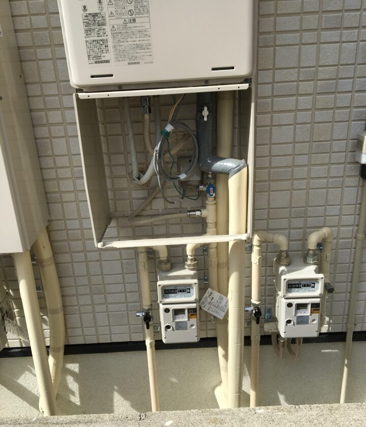 集合アパートメーター工事