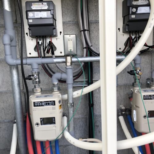 新築マンションメーター回り工事