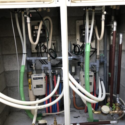 新築マンションメーター回り工事