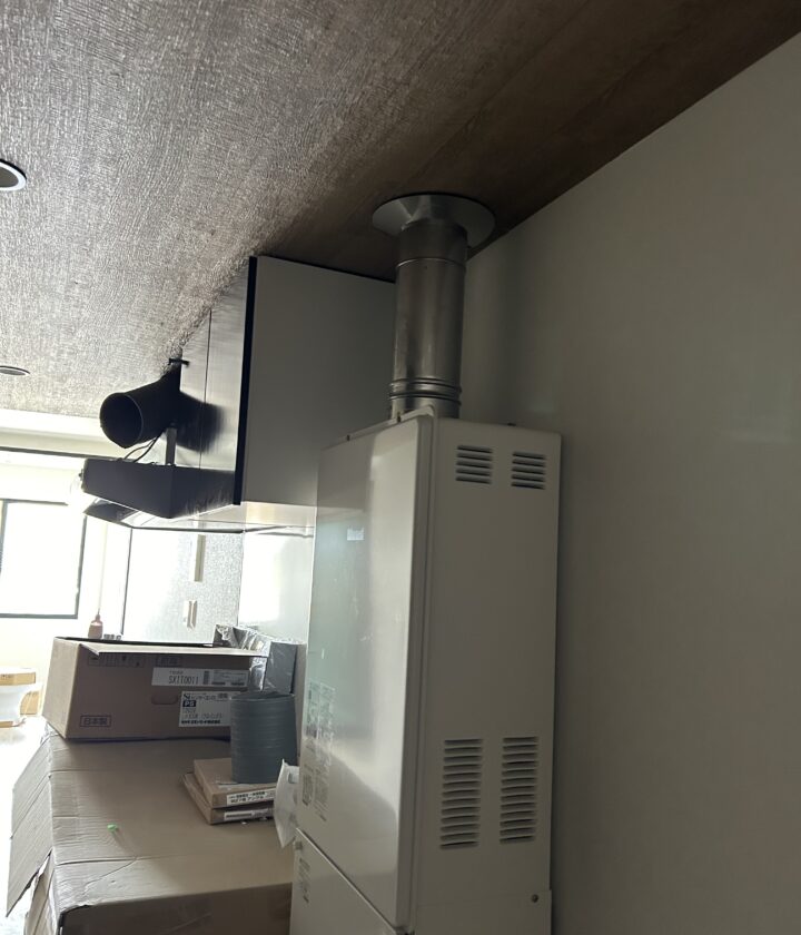 新築マンション給湯器取付工事