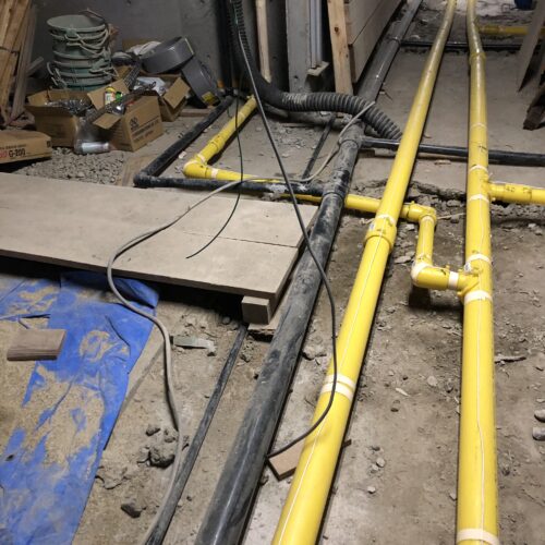 大型マンションガス配管工事