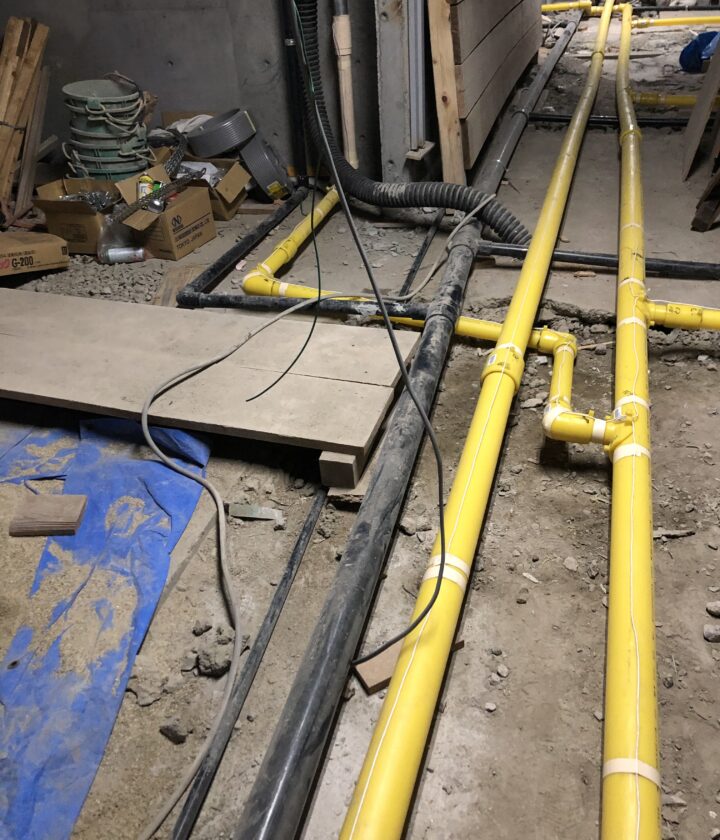 大型マンションガス配管工事