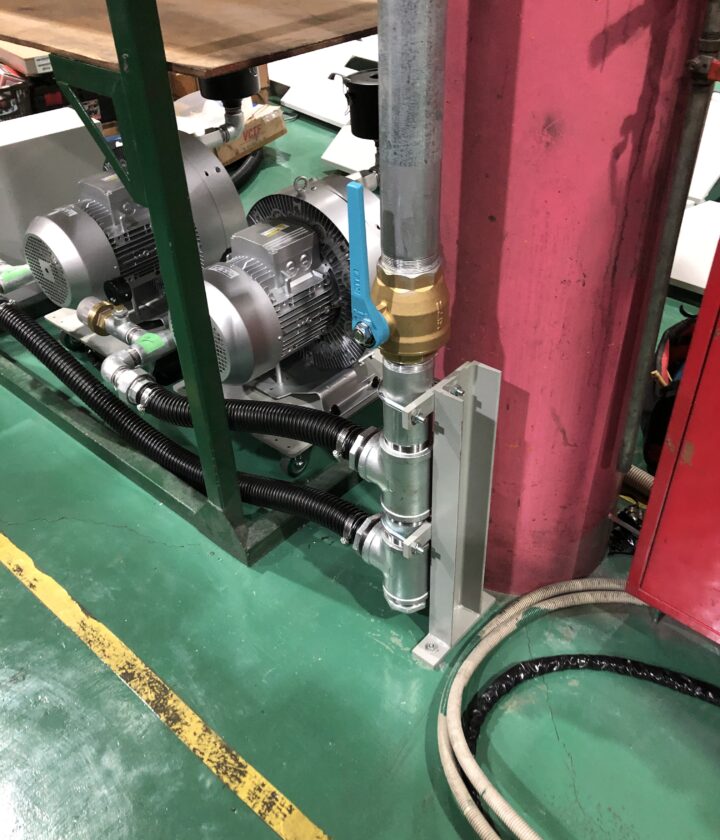 工場内エアー配管工事