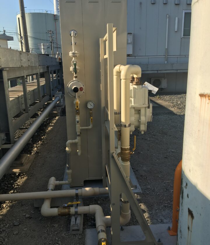 ガス配管増設工事