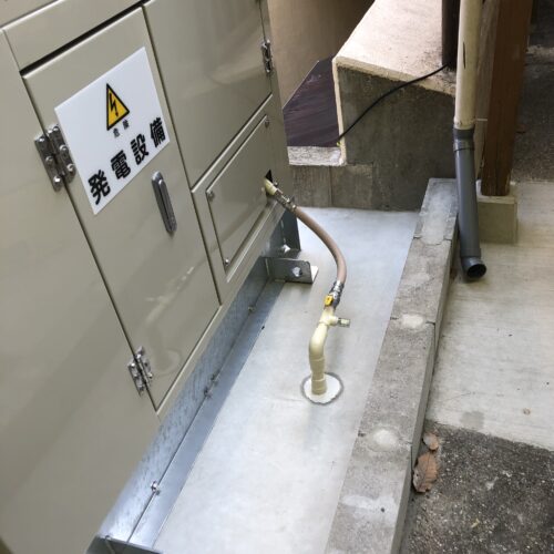 発電機ガス配管工事