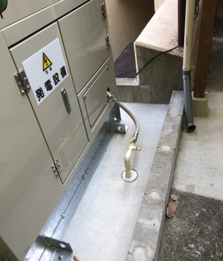 発電機ガス配管工事