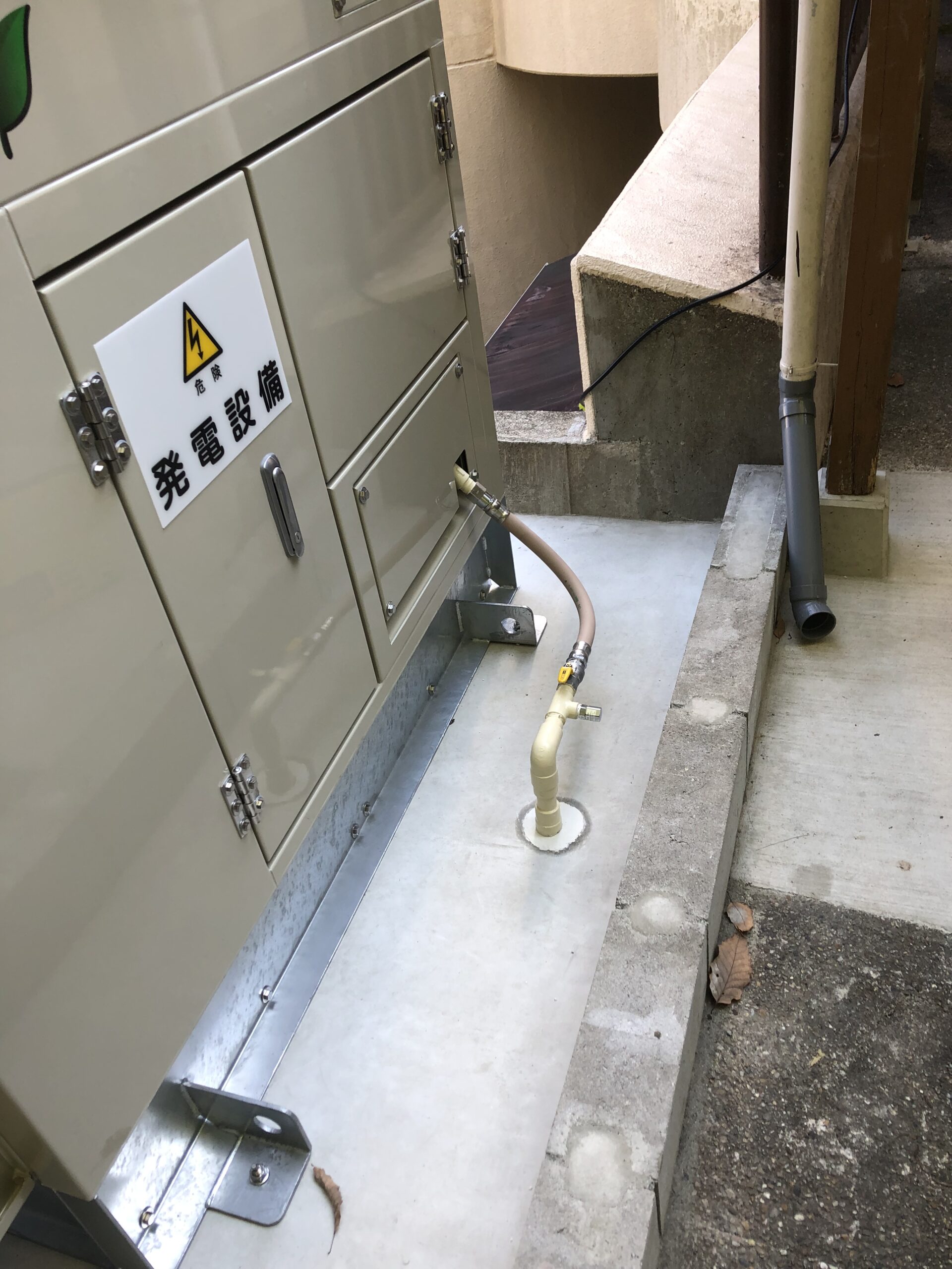 発電機ガス配管工事