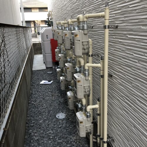 集合ガスメーター工事②
